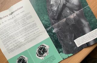 1960 ' s Vintage Rolex Green Submariner Booklet Pamphlet Divers Guide 5513 1680 2