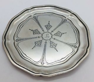 Tiffany & Co.  Antique Sterling Silver Unusual Design Dish 5.  75”
