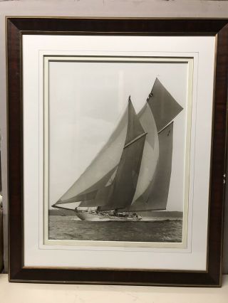 Vintage Signed 1911 Yacht Of The Waterwitch Painting