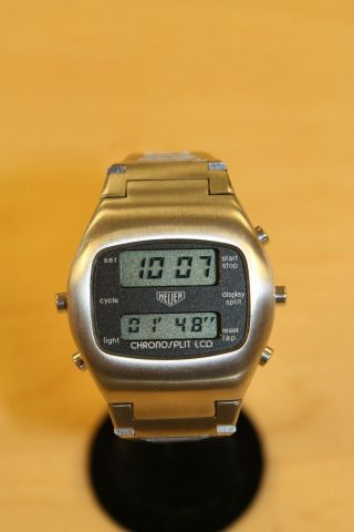 Heuer Chronosplit 102.  703 - 2 Mens Wristwatch Rare