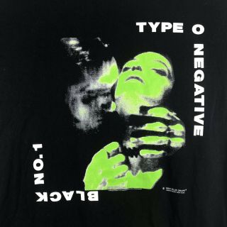 Vintage Type O Negative 1994 T - Shirt Carnivore NYHC Blue Grape Size Large XL 3