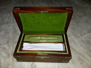 Vintage Parker 75 Ltd Edt Rms Queen Elizabeth Pen 831/5000 Early Treasure Chest