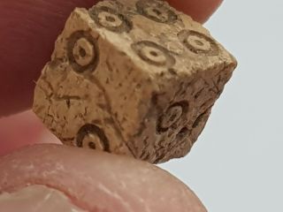 FANTASTIC ANCIENT EXTREMELY RARE ROMAN DICE QUALITY.  0.  5 GR.  8,  5X9 MM 3