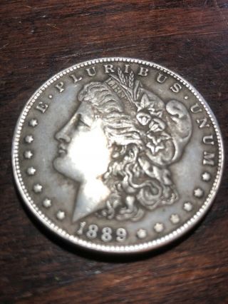 1889 Cc Morgan Silver Dollar Vf,  \xf Details Rare Key Date Carson City Coin