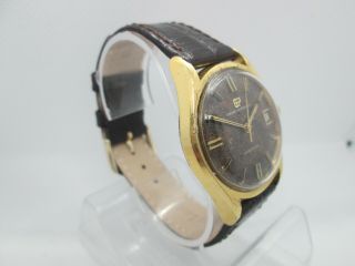 VINTAGE GIRARD PERREGAUX GYROMATIC DATE GOLDPLATED MENS WATCH 3
