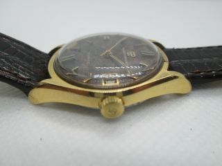 VINTAGE GIRARD PERREGAUX GYROMATIC DATE GOLDPLATED MENS WATCH 8