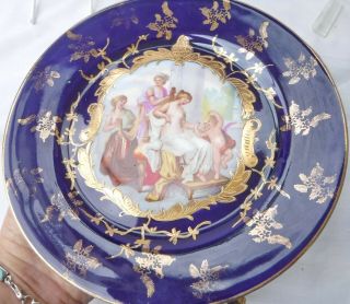 Antique Royal Vienna Cobalt Blue & Best Gold Tea Service,  Stunning 7