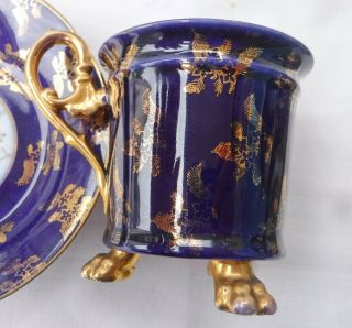 Antique Royal Vienna Cobalt Blue & Best Gold Tea Service,  Stunning 9