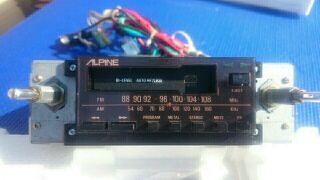 VINTAGE NOS ALPINE 7124 AM/FM CASSETTE AUTO REVERSE METAL SHAFT KNOB RADIO 2
