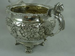 IRISH,  GEORGE IV solid silver MILK JUG,  1821,  220gm 4