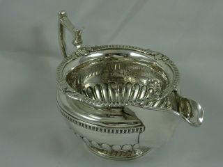 IRISH,  GEORGE III solid silver MILK JUG,  1812,  221gm 2