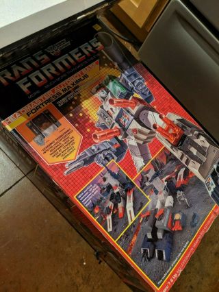 Vintage 1987 Transformers G1 Fortress Maximus Complete W/ Box