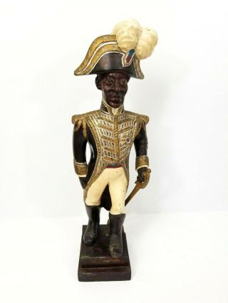 Vintage H.  Christophe Wood Carved Figure By Ulysse Darbouze Haiti