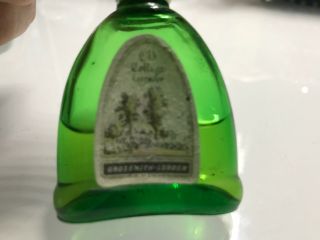 Grossmith Old Cottage Lavender,  Vintage Mini Scent,  Perfum Bottle Dark Green 5