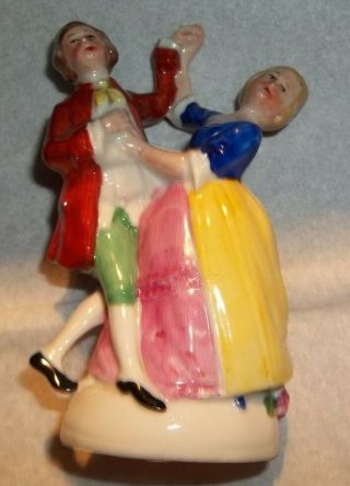 Vintage Porcelain Courtship Dancing Couple Figurine Made In Germany