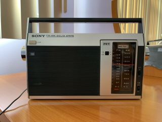 1960s Vintage Sony Solid State Radio Fm/am 7f - 81w (,)