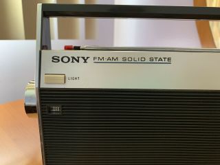 1960s Vintage Sony Solid State Radio FM/AM 7F - 81W (,) 3