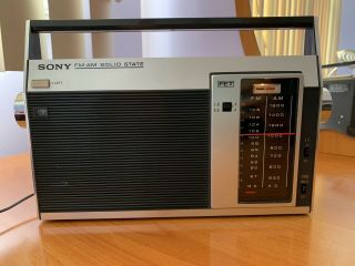 1960s Vintage Sony Solid State Radio FM/AM 7F - 81W (,) 4