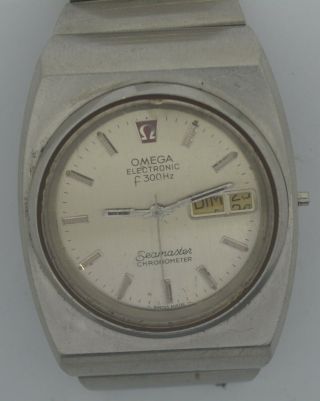 Vintage Omega Seamaster F300hz Steel Watch.  Cal: 1260.  For Repairs
