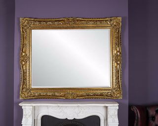 Gold Large Rectangular Mirror Antique Style Gilt Shabby Chic Large 6,  5,  4,  3,  2 FT 5