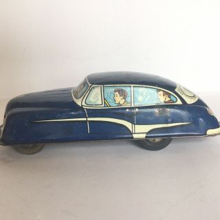 Marx Vintage Tin Toy Friction Car 7 1/2 " Long
