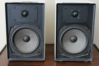 Vintage A/D/S/ L400E Loudspeaker System Bookshelf Speakers ADS White 2