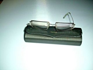 Vintage Cartier Silver Looking Frame Glasses 1 Arm Missing