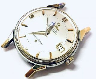 Vintage Omega Constellation Watch Pie Pan Capped Automatic Mens Running