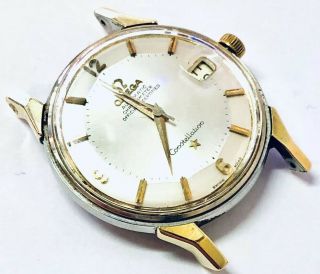 Vintage Omega Constellation Watch Pie Pan Capped Automatic Mens Running 3