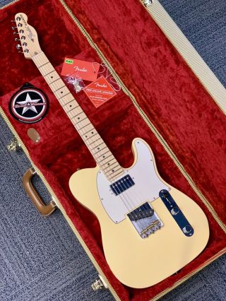 Fender American Performer Telecaster Vintage White w/New Hardshell Tweed Case 2