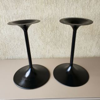 Vintage Bose 901 Black Tulip Speaker Stand Pedestals