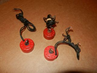 3 A C Gilbert Erector " Mj " Electromagnets,  Red,