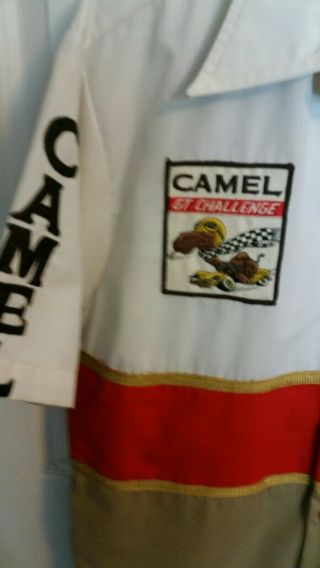 Vintage camel GT challenge 1970s Steve Burge racing pit crew shirt uniform 3