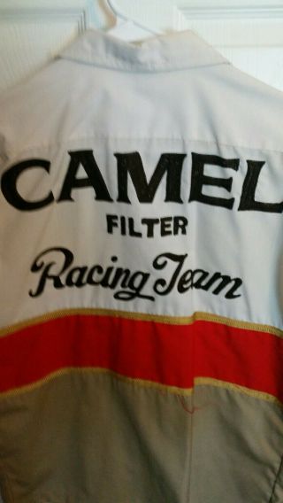 Vintage camel GT challenge 1970s Steve Burge racing pit crew shirt uniform 6