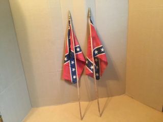 2 VINTAGE UNIVERSITY OF MISSISSIPPI Ole Miss REBELS FOOTBALL STADIUM FLAGS 8