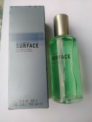 Vintage Aramis Surface Eau De Cologne Spray For Men Perfume 3.  4 Oz
