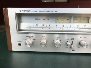 VINTAGE PIONEER SX - 750 AM/FM STEREO RECEIVER Amplifier 1970’s 3