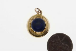 Antique Italian 18k Gold Lapis Lazuli 