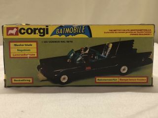 Vintage RARE 1970’s Corgi Toys Batman MIB Batmobile No.  267 MIB WHIZZER WHEELS 8