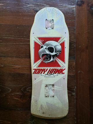 Powell Peralta Tony Hawk Rare Vintage Bird Skull Skateboard Deck 1986