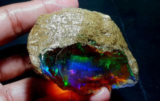 Huge Ethiopian Welo Rough Opal Aa,  Specimen Bright Fire Rare Find 474 Crt Lk[8