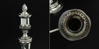 MATTHEW BOULTON George III OLD SHEFFIELD PLATE CANDELABRA c1800 Crested 11