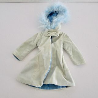Furga Alta Moda Italian Italy Fashion Doll Clothes Hooded Coat Blue Vintage Htf