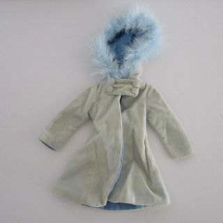 Furga Alta Moda Italian Italy fashion doll clothes hooded coat blue vintage HTF 4