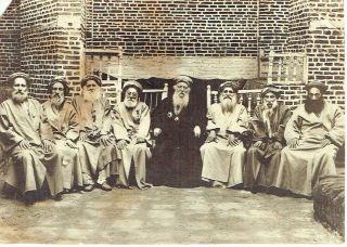 Antique Orig.  Photo Of The Chief Rabbi David Papo Yeshivat Rabbanim Baghdad.