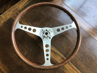 Vintage Walsall Grand Prix 15 " Wooden Steering Wheel 60s & 70s Les Leston E Type