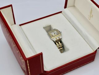 Vintage Cartier Panthere 18K Gold And Stainless Steel Watch 2