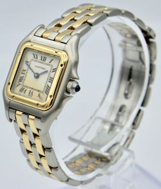 Vintage Cartier Panthere 18K Gold And Stainless Steel Watch 3