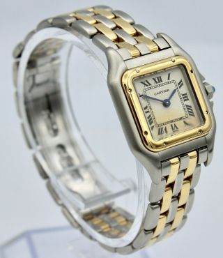 Vintage Cartier Panthere 18K Gold And Stainless Steel Watch 4