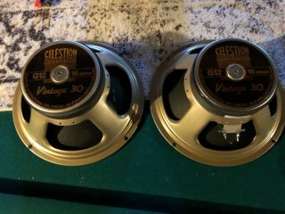 Celestion Vintage 30 Speakers.  Uk Made.  16 Ohm.  Mesa Boogie